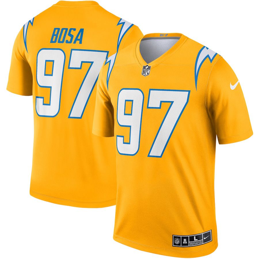 Men Los Angeles Chargers #97 Joey Bosa Nike Gold Inverted Legend Player NFL Jersey